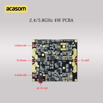Amplificador de banda doble 2.4GHz y 5.8GHz Extensor de rango 4W para DJI Mavic Phantom Avata FPV