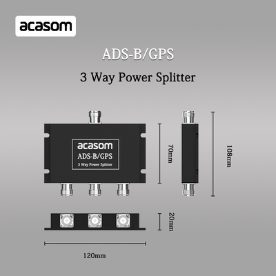 Divisores de potencia de RF de inserción inferior de 800 a 2150 MHz con conector N femenino