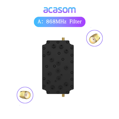 60dB Rechazo 868MHz Filtro de cavidad para red de helio 868M SAW Filtro de Lora HNT 863M