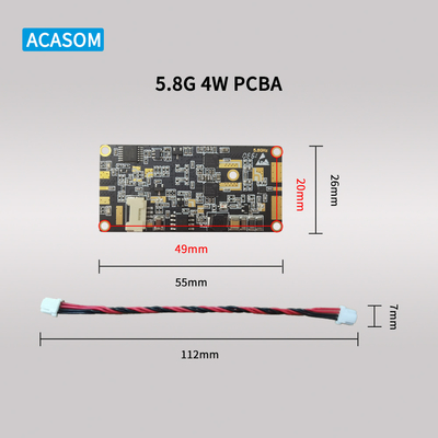 Potente amplificador de señal RF de 5W 37dBm 12V PCBA para 5,8GHz y 2,4GHz que amplía el alcance inalámbrico
