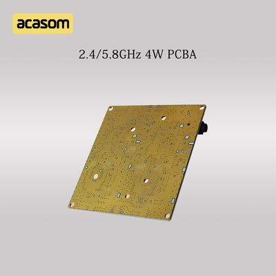 Banda doble 5.8GHz y 2.4GHz amplificador de señal RF 4W 36dBm placa PCBA para DC 12V