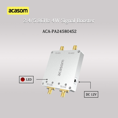 Amplificador de señal de doble canal de 2,4 GHz a 5,8 GHz Potencia de salida máxima P1dB 36dBm 4W