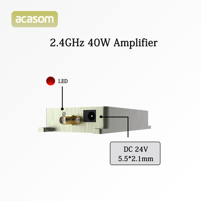 Amplificador FPV de cáscara de aluminio con 2.4G 40W 24V para vuelos de larga distancia