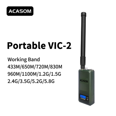 800MHz-900MHz Portable Anti Drone Jammer Resistente al agua Alta eficiencia